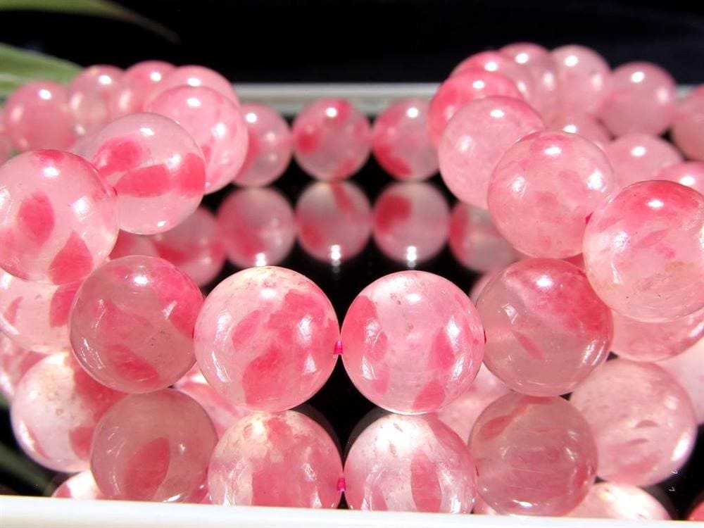 ロードナイトシリカ 薔薇輝石 ブレスレット ロードナイトインクォーツ ロードナイト