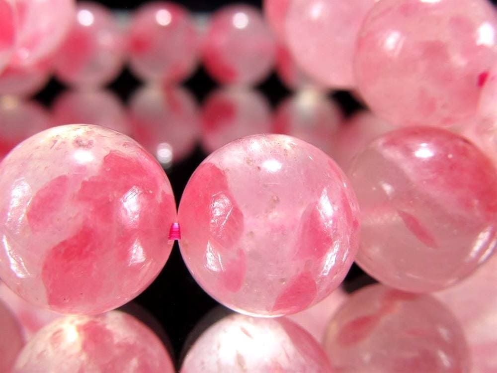 ロードナイトシリカ 薔薇輝石 ブレスレット ロードナイトインクォーツ ロードナイト