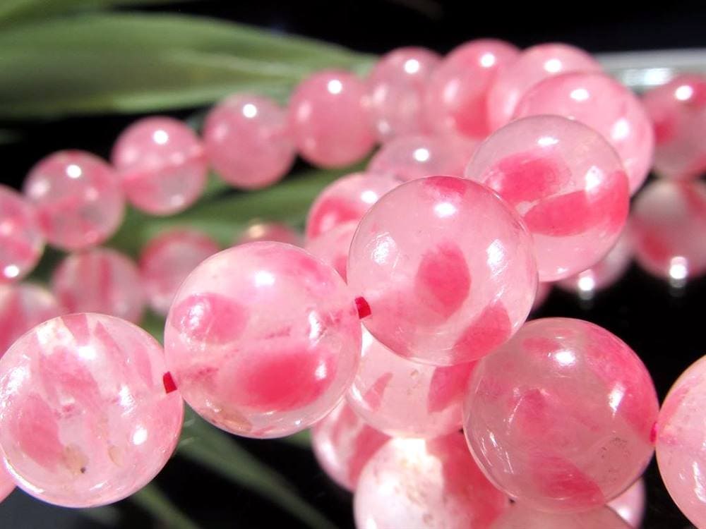 ロードナイトシリカ 薔薇輝石 ブレスレット ロードナイトインクォーツ ロードナイト