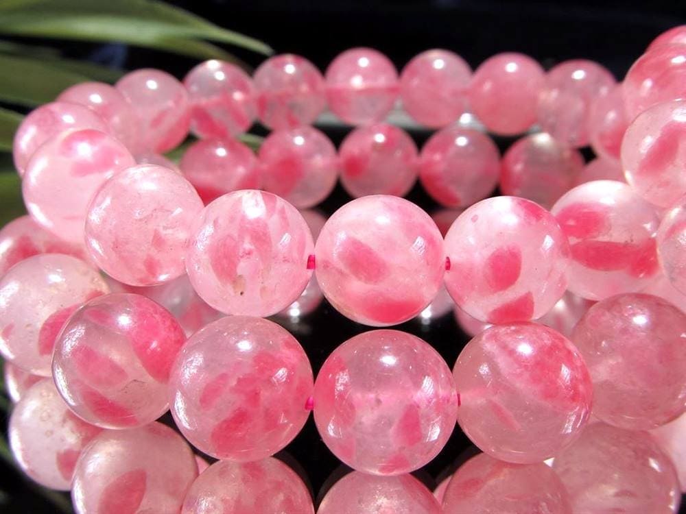 ロードナイトシリカ 薔薇輝石 ブレスレット ロードナイトインクォーツ ロードナイト