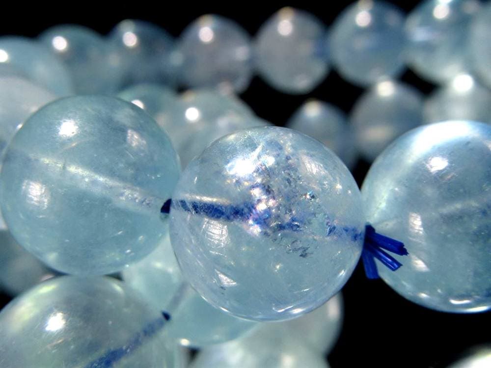 アクアマリン 藍柱石 ブレスレット 誕生石 ベリル