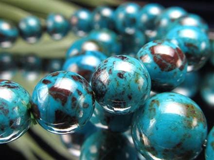 クリソコラ ブレスレット 珪孔雀石 クリソコラシリカ