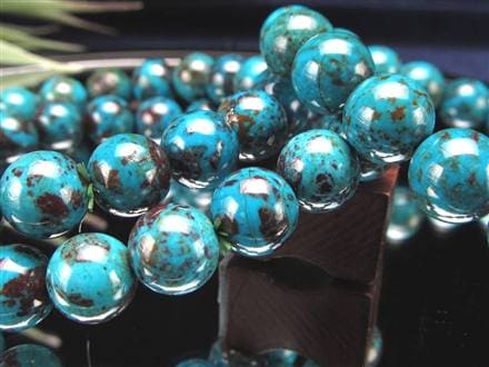 クリソコラ ブレスレット 珪孔雀石 クリソコラシリカ