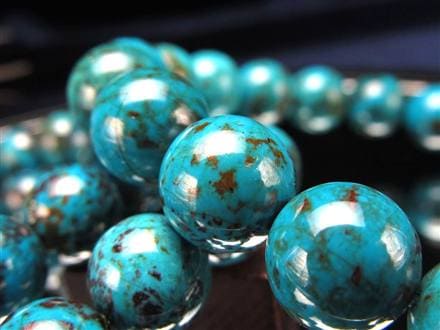 クリソコラ ブレスレット 珪孔雀石 クリソコラシリカ