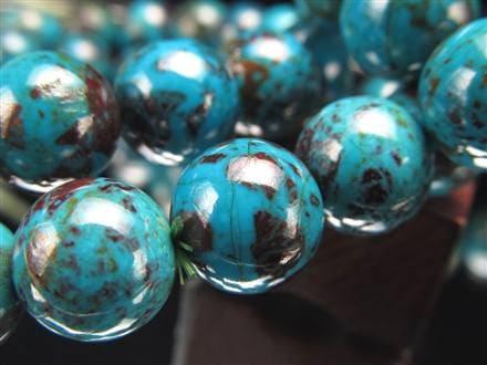 クリソコラ ブレスレット 珪孔雀石 クリソコラシリカ