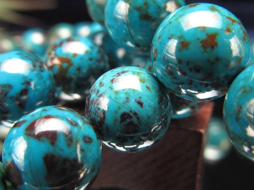 クリソコラ ブレスレット 珪孔雀石 クリソコラシリカ