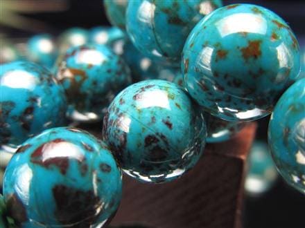 クリソコラ ブレスレット 珪孔雀石 クリソコラシリカ