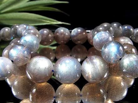 ラブラドライト 曹灰長石 ブレスレット シラー ラブラドレッセンス