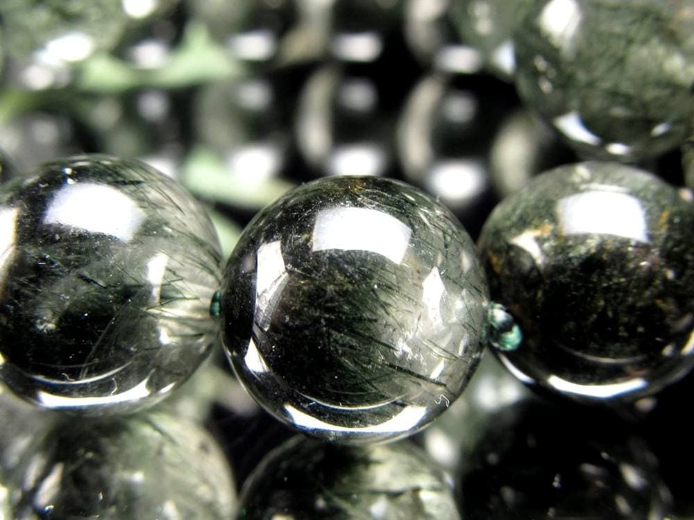 グリーンルチルクォーツ ブレスレット ルチル 天然石 パワーストーン