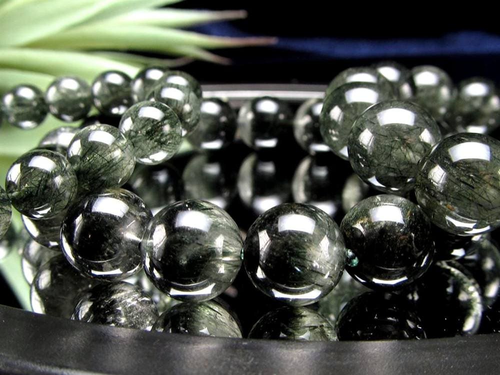 グリーンルチルクォーツ ブレスレット ルチル 天然石 パワーストーン