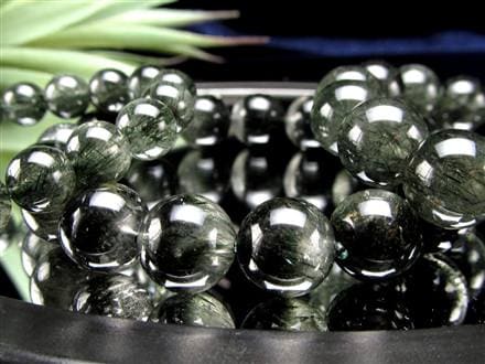 グリーンルチルクォーツ ブレスレット ルチル 天然石 パワーストーン