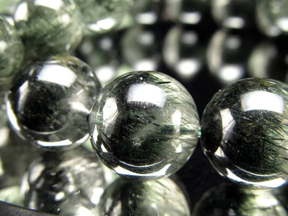 グリーンルチルクォーツ ブレスレット ルチル 天然石 パワーストーン