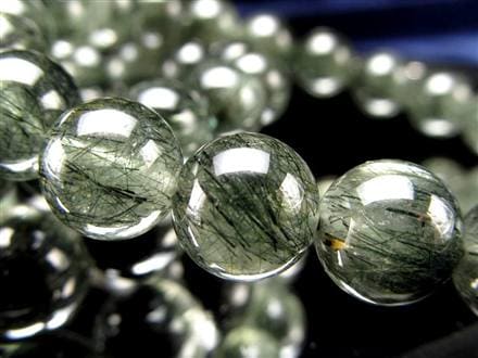 グリーンルチルクォーツ ブレスレット ルチル 天然石 パワーストーン