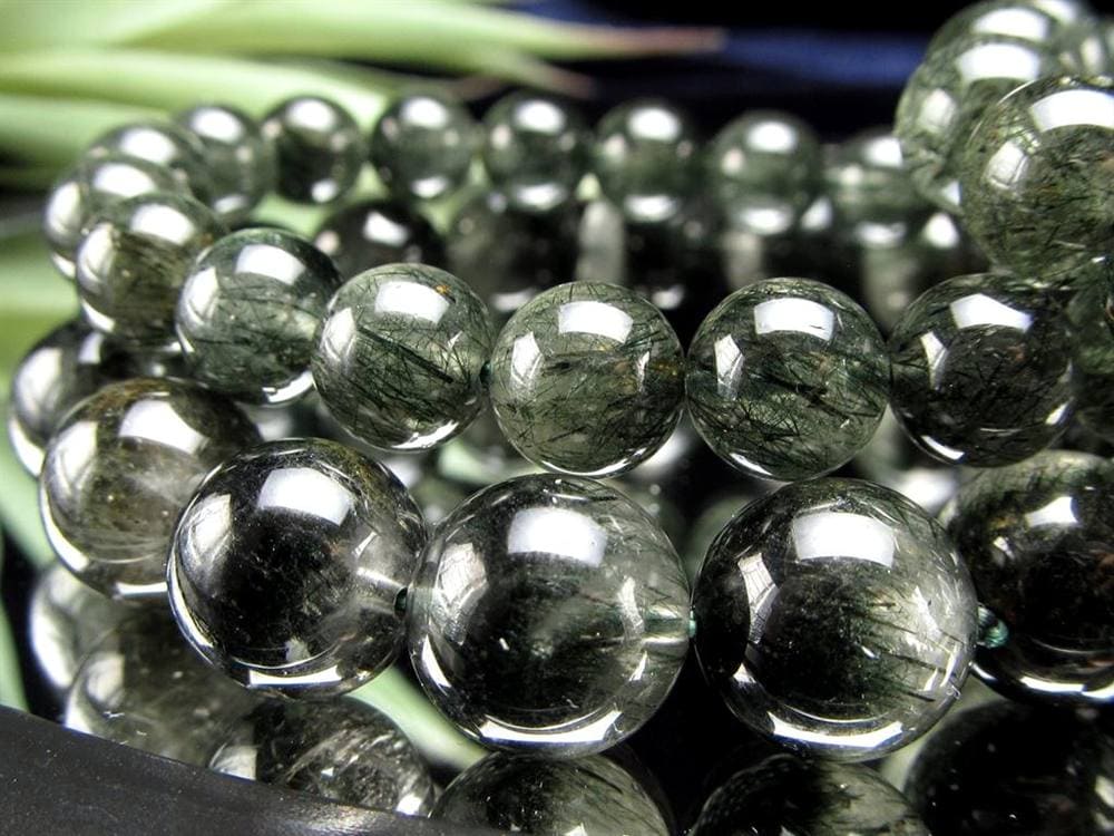 グリーンルチルクォーツ ブレスレット ルチル 天然石 パワーストーン