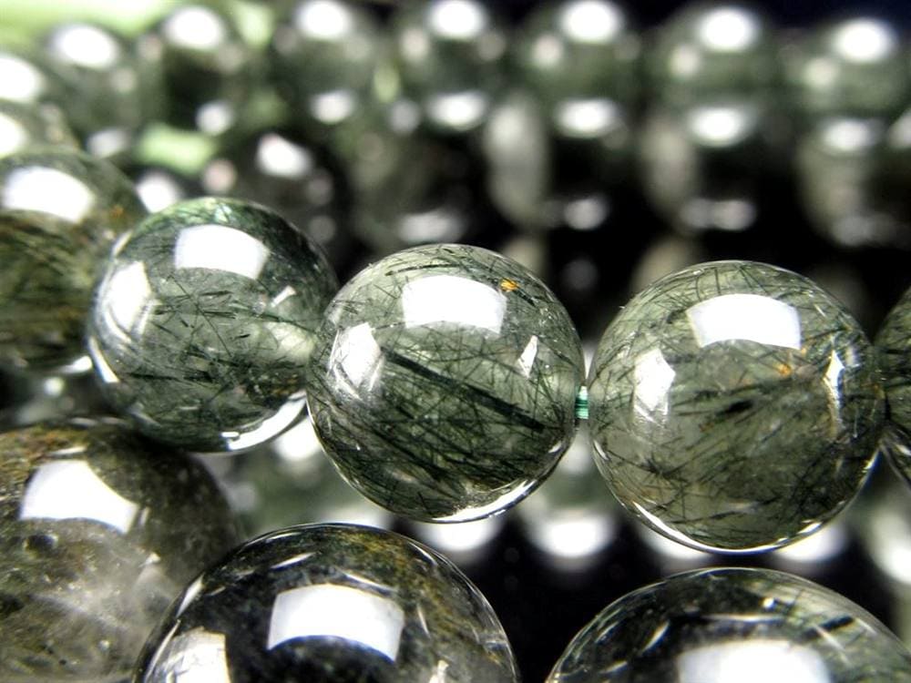 グリーンルチルクォーツ ブレスレット ルチル 天然石 パワーストーン