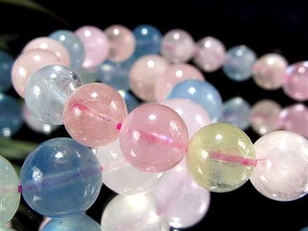 ベリル 緑柱石 ブレスレット MIX パステル