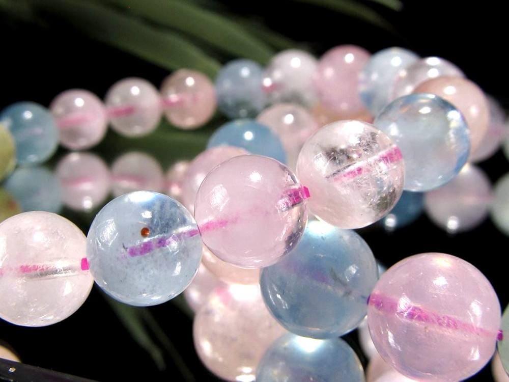 ベリル 緑柱石 ブレスレット MIX パステル