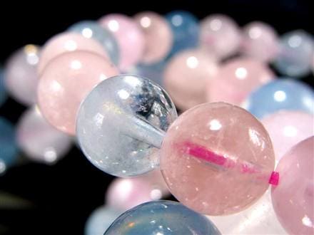 ベリル 緑柱石 ブレスレット MIX パステル