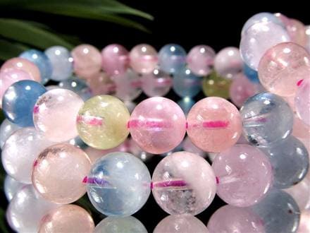 ベリル 緑柱石 ブレスレット MIX パステル