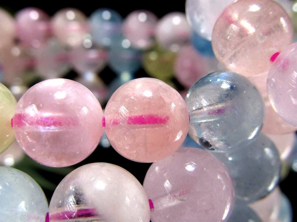 ベリル 緑柱石 ブレスレット MIX パステル