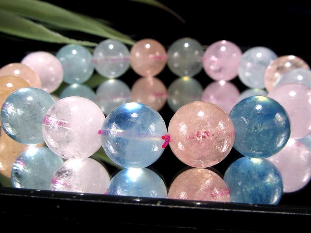 ベリル 緑柱石 ブレスレット MIX パステル