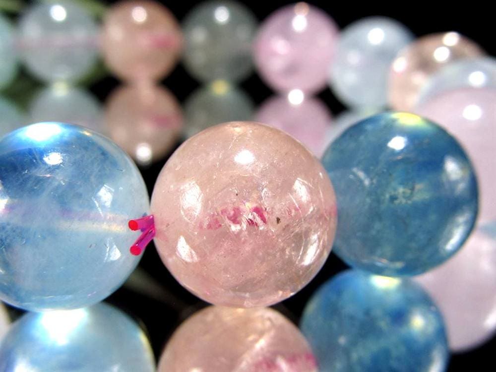 ベリル 緑柱石 ブレスレット MIX パステル