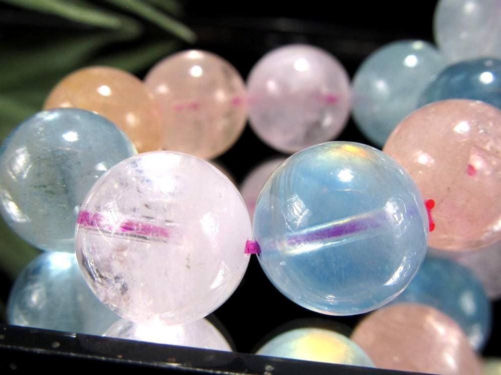 ベリル 緑柱石 ブレスレット MIX パステル