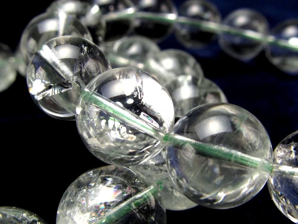 プラシオライト グリーンアメジスト ブレスレット 緑水晶 プラジオライト