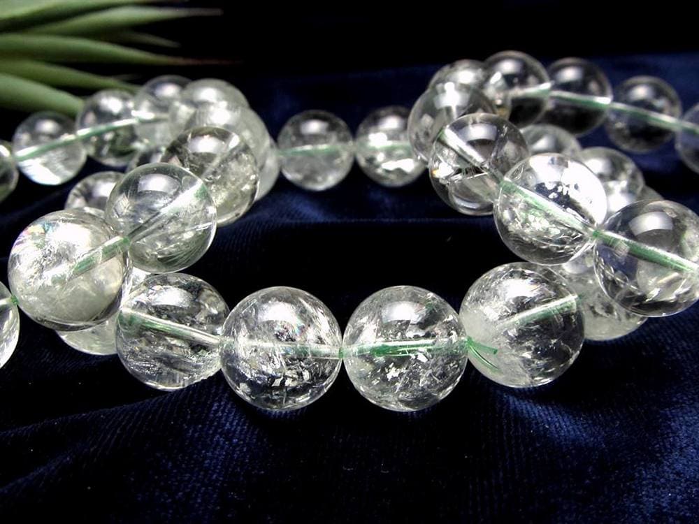 プラシオライト グリーンアメジスト ブレスレット 緑水晶 プラジオライト