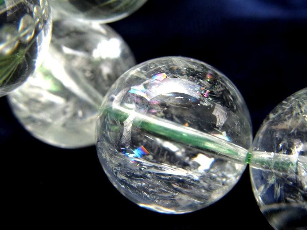 プラシオライト グリーンアメジスト ブレスレット 緑水晶 プラジオライト