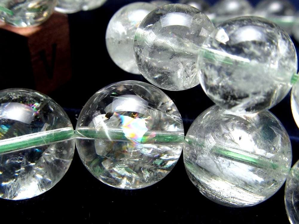 プラシオライト グリーンアメジスト ブレスレット 緑水晶 プラジオライト