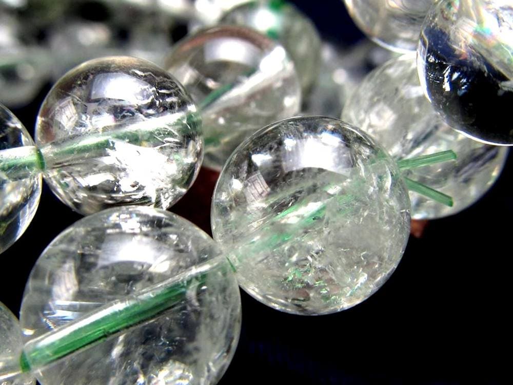 プラシオライト グリーンアメジスト ブレスレット 緑水晶 プラジオライト