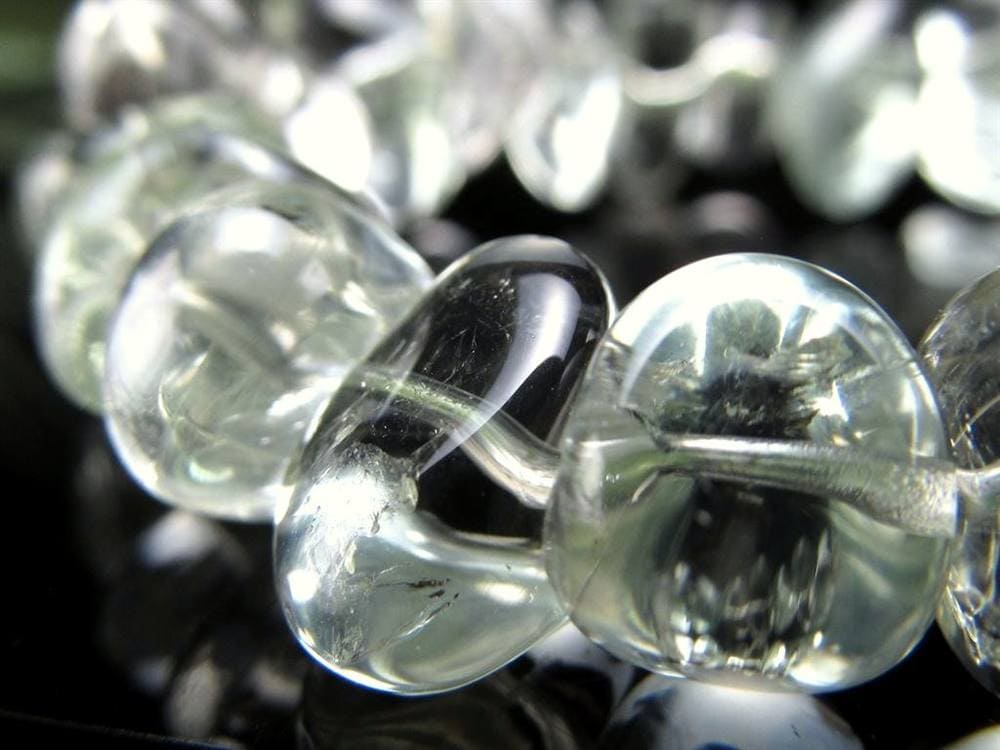 プラシオライト グリーンアメジスト ブレスレット 緑水晶 プラジオライト