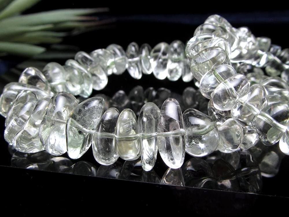 プラシオライト グリーンアメジスト ブレスレット 緑水晶 プラジオライト