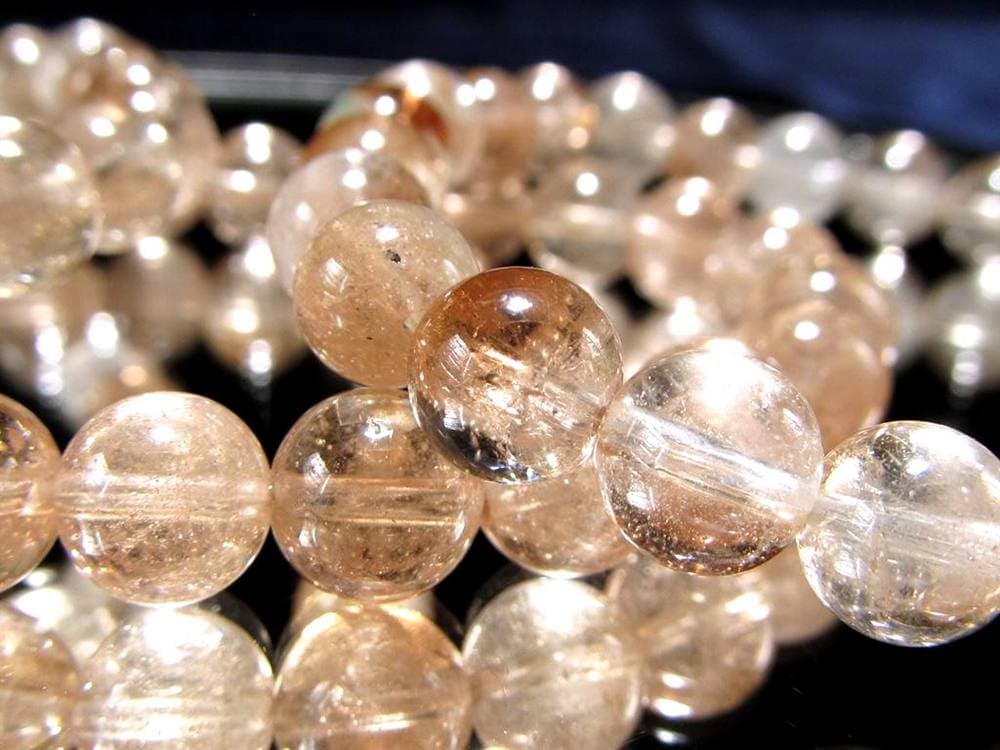 トパーズ ブレスレット シャンパンカラー 誕生石 シャンパントパーズ