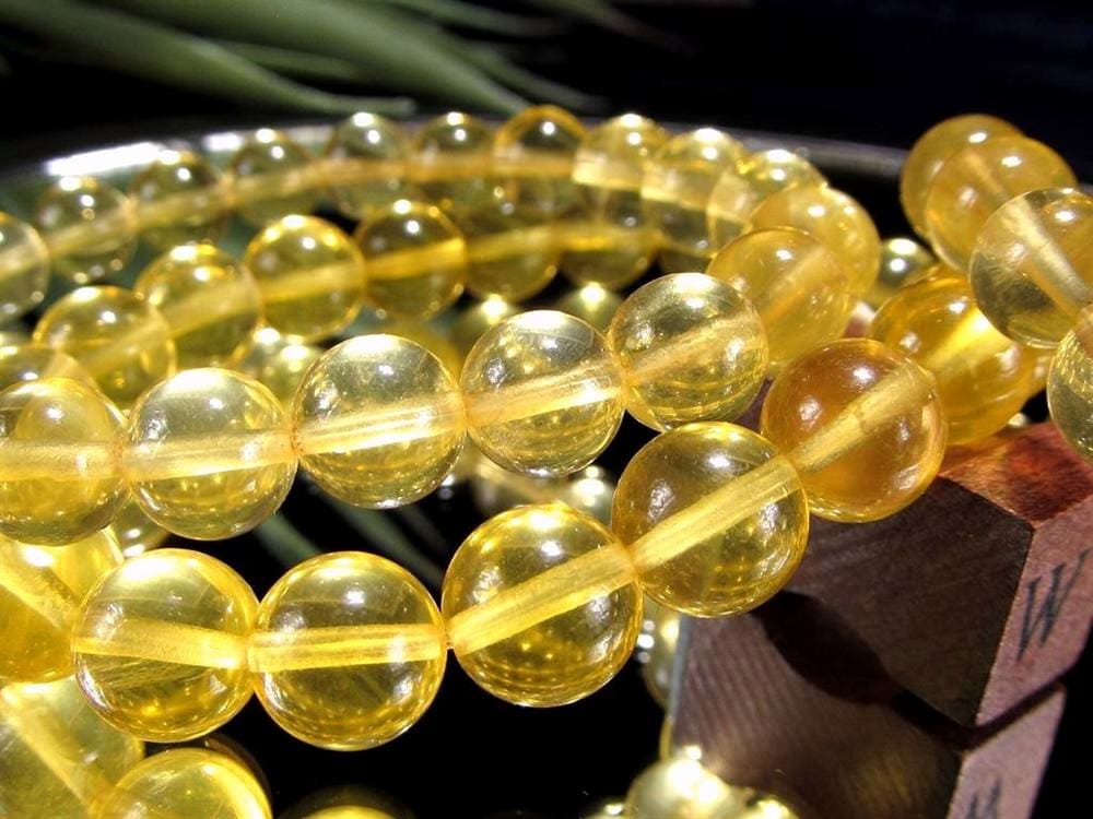 フローライト ブレスレット イエローフローライト 天然石 蛍石