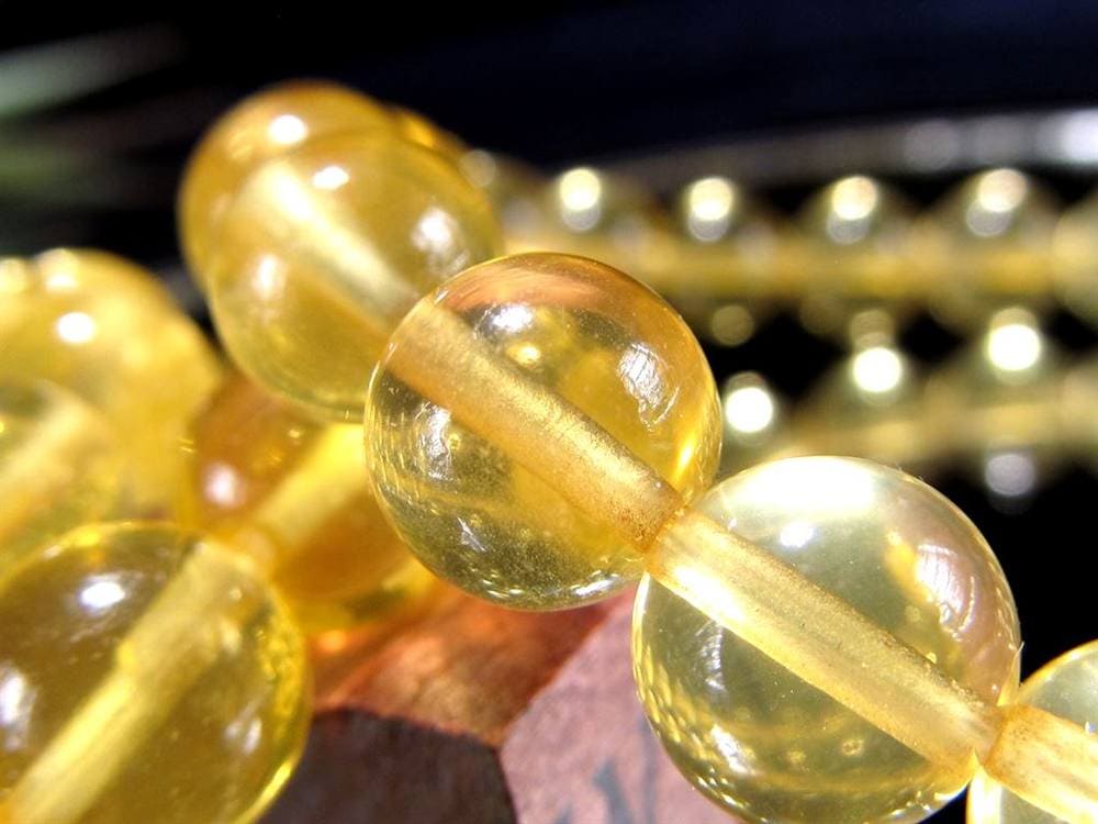 フローライト ブレスレット イエローフローライト 天然石 蛍石