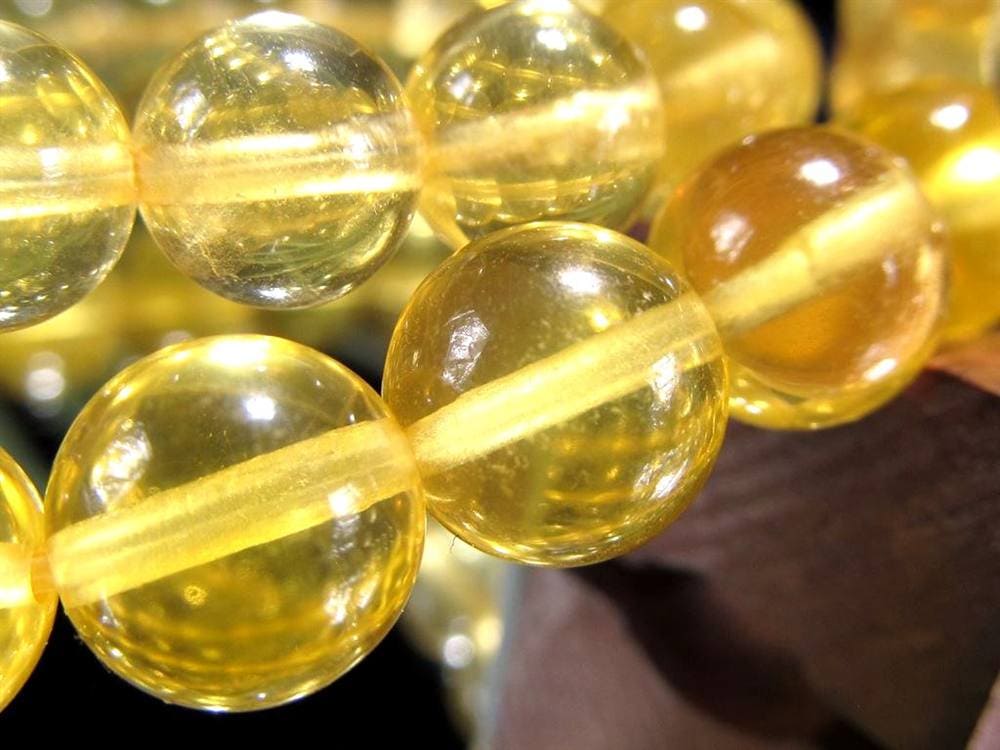 フローライト ブレスレット イエローフローライト 天然石 蛍石