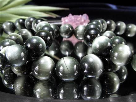 キャッツアイクォーツ ブレスレット アンフィボール ラビットヘア