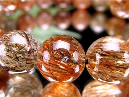 フォリエーテッドマイカインクォーツ ブラウンエピドートインクォーツ マイカ 雲母 ブレスレット