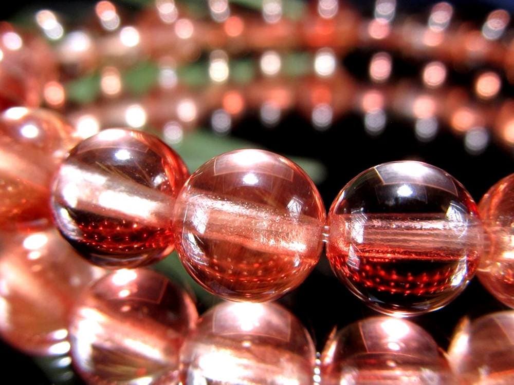 アンデシン ブレスレット レッド カラーチェンジ チベット産