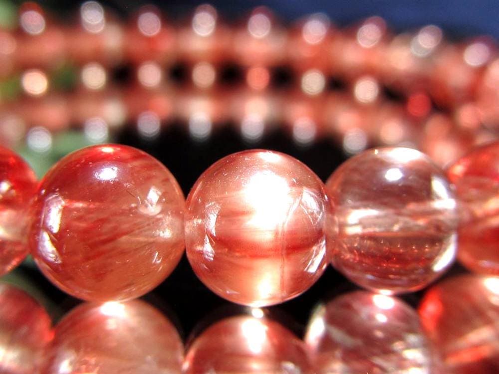 アンデシン ブレスレット レッド カラーチェンジ チベット産