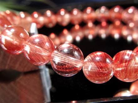 アンデシン ブレスレット レッド カラーチェンジ チベット産