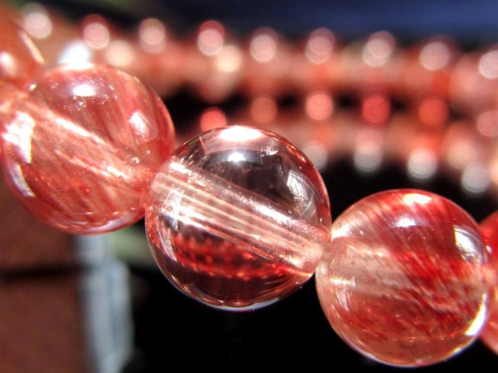 アンデシン ブレスレット レッド カラーチェンジ チベット産