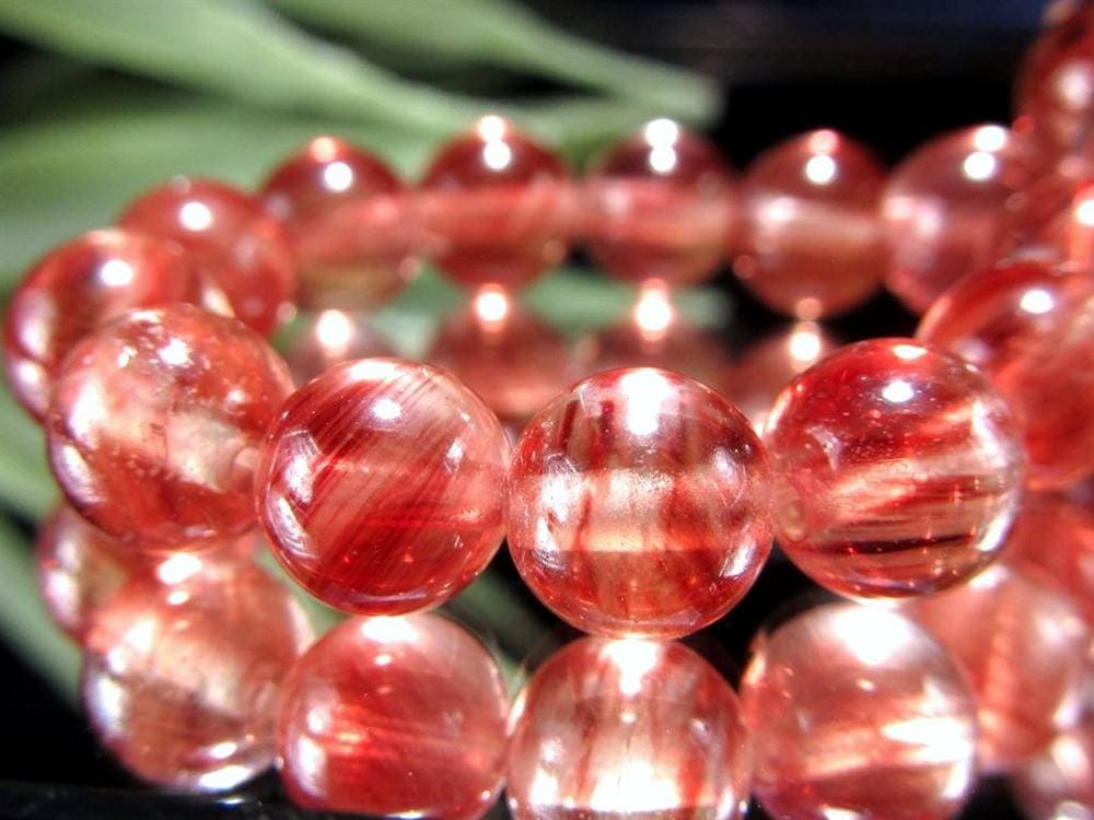 アンデシン ブレスレット レッド カラーチェンジ チベット産