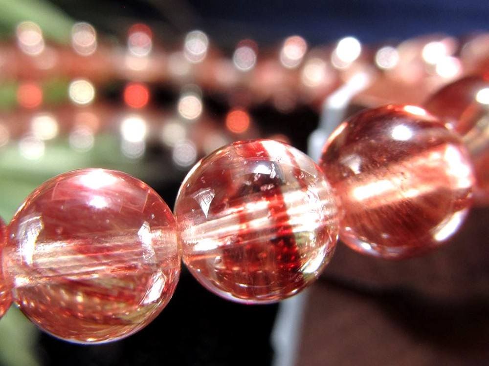 アンデシン ブレスレット レッド カラーチェンジ チベット産