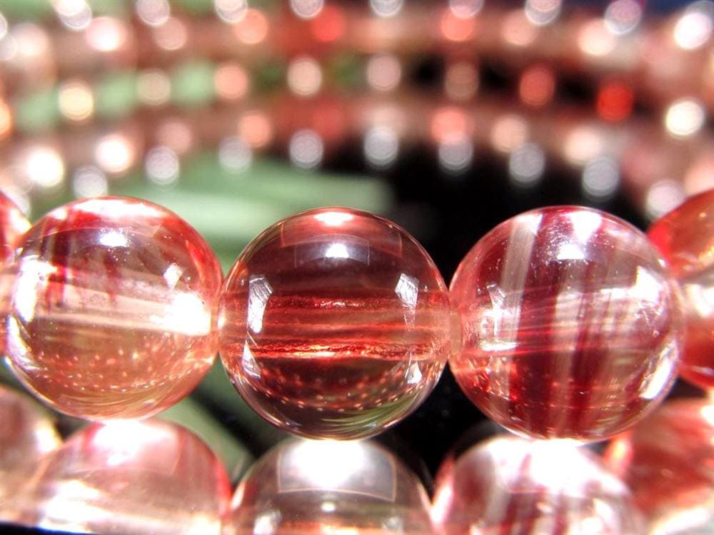 アンデシン ブレスレット レッド カラーチェンジ チベット産