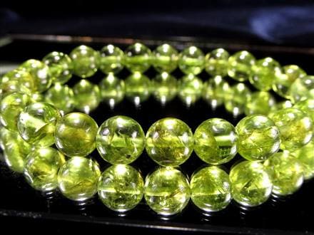 ペリドット かんらん石 誕生石 ハワイアンダイアモンド ブレスレット