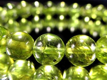 ペリドット かんらん石 誕生石 ハワイアンダイアモンド ブレスレット