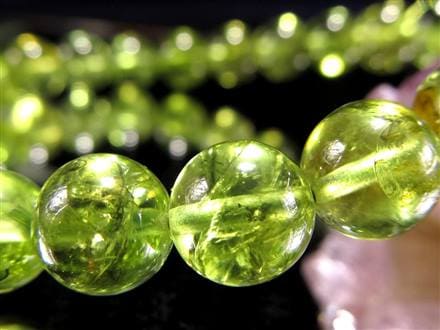 ペリドット かんらん石 誕生石 ハワイアンダイアモンド ブレスレット